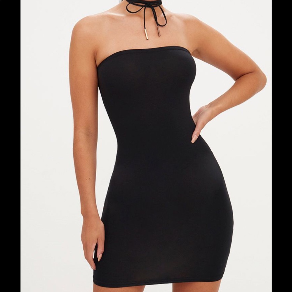 PrettyLittleThing mini black dress